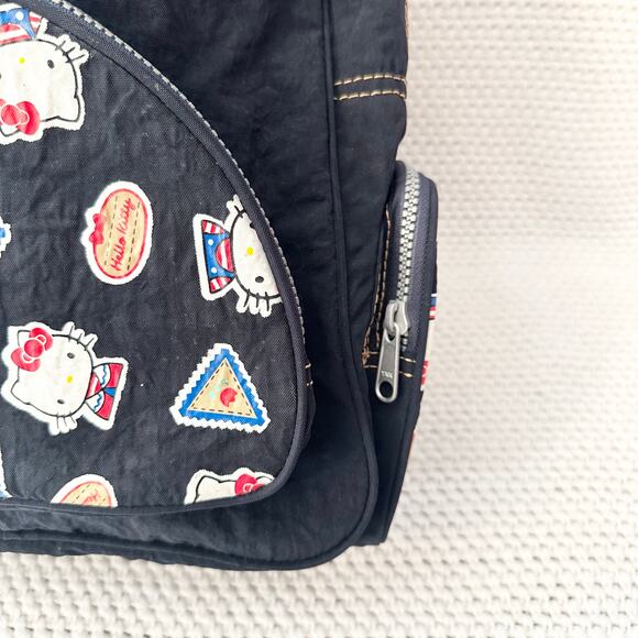 black nylon laptop backpack STATE Bags Color:Snowflake Front top exterior face 30ft Water Fed Pole 📚 🖍️ HOPES Back